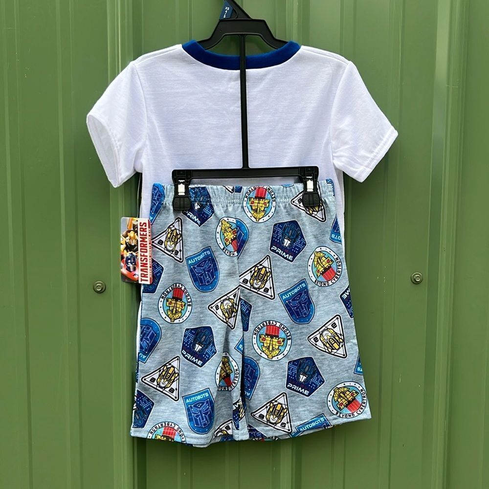 Pokémon & Transformers Graphic Print Tee & Shorts Sleep 2, 2-Piece Sets Size XS - Picture 3 of 7